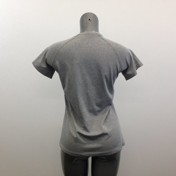 Adidas Activewear Top Women's Large Fitted Gray - Picture 7 of 8